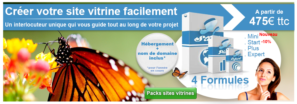 créer votre site vitrine grâce a nos packs