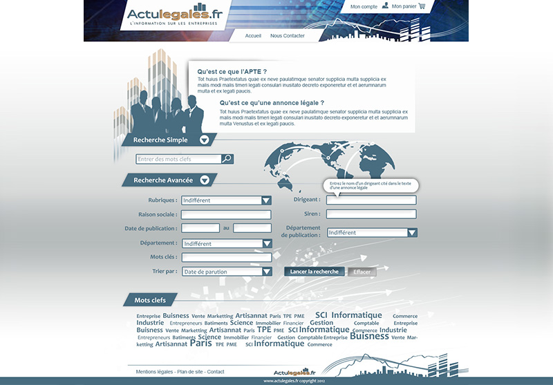 Proposition avec visuels page de recherche