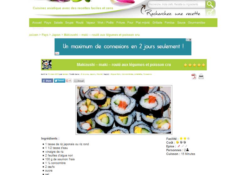 Azizen - site de cuisine asiatique