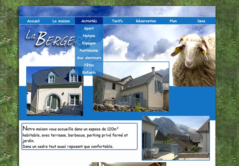 la bergerie - page de présentation de la location
