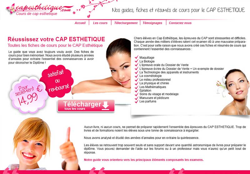 cap esthetique