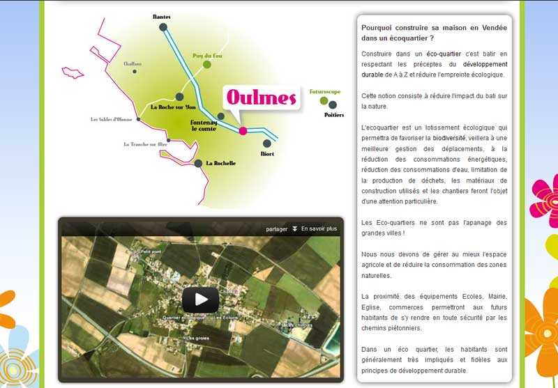 site de l'ecoquartier les ecluzis - vidéo