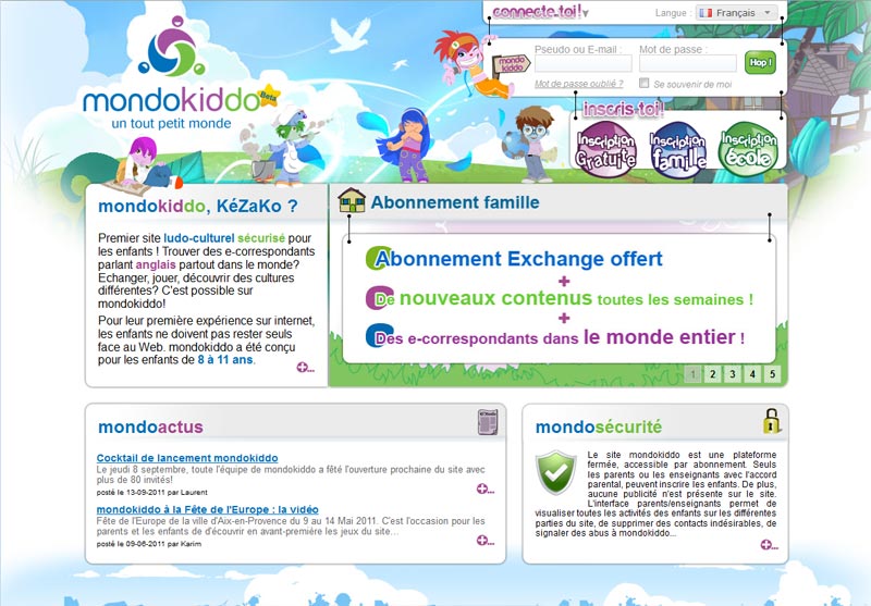 mondokiddo - page d'accueil