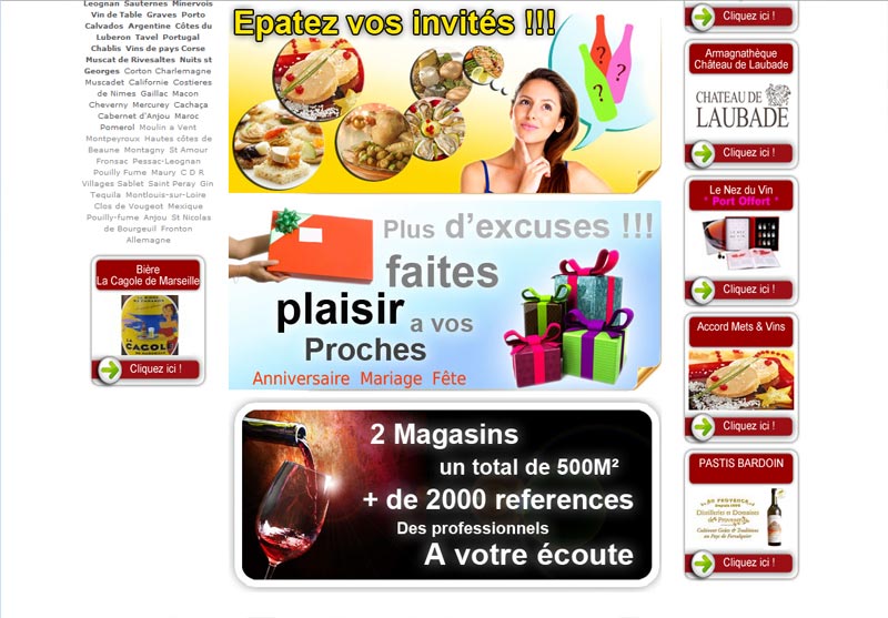 vins et champagnes - présentation produits